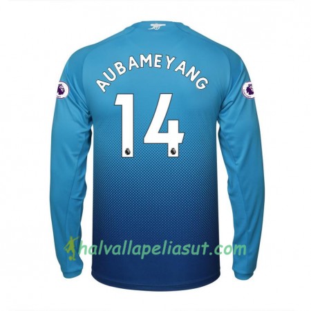Jalkapallo Pelipaidat Arsenal Aubameyang 14 Vieraspaita 2017-2018 Pitkähihainen