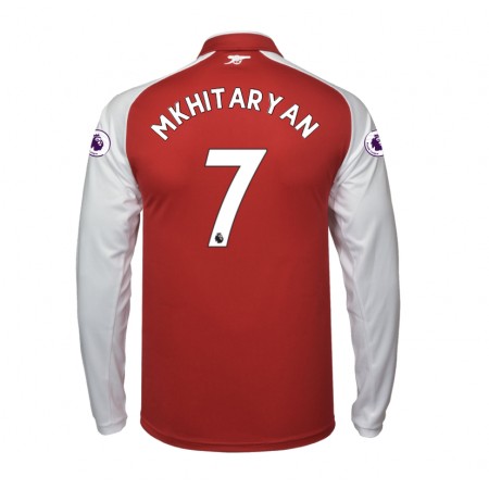 Jalkapallo Pelipaidat Arsenal Henrikh Mkhitaryan 7 Kotipaita 2017-2018 Pitkähihainen