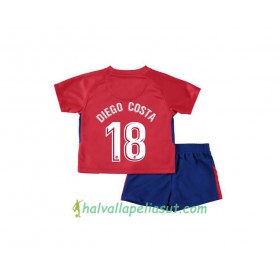 Jalkapallo Pelipaidat Atlético Madrid Diego Costa 18 Lasten Kotipaita 2017-2018 Lyhythihainen