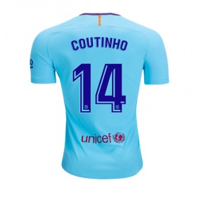 Jalkapallo Pelipaidat FC Barcelona Philippe Coutinho 14 Vieraspaita 2017-2018 Lyhythihainen