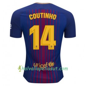 Jalkapallo Pelipaidat FC Barcelona Philippe Coutinho 14 Kotipaita 2017-2018 Lyhythihainen