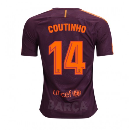 Jalkapallo Pelipaidat FC Barcelona Philippe Coutinho 14 3 Paita 2017-2018 Lyhythihainen