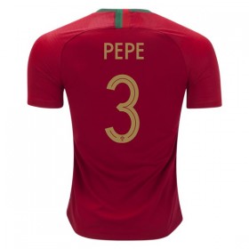 Jalkapallo Pelipaidat Portugali Pepe 3 World Cup 2018 Kotipaita