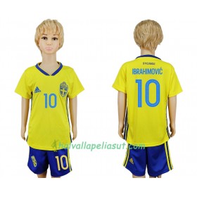 Jalkapallo Pelipaidat Ruotsi Zlatan Ibrahimovic 10 Lasten World Cup 2018 Kotipaita