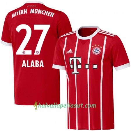 Jalkapallo Pelipaidat FC Bayern München Alaba 27 Kotipaita 2017-2018 Lyhythihainen