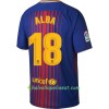 Jalkapallo Pelipaidat FC Barcelona Alba Kotipaita 2017-2018 Lyhythihainen