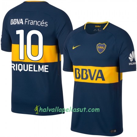 Jalkapallo Pelipaidat Boca Juniors Riquelme Kotipaita 2017-2018 Lyhythihainen