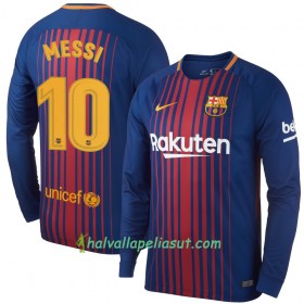 Jalkapallo Pelipaidat FC Barcelona Messi Kotipaita 2017-2018 Pitkähihainen