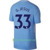 Jalkapallo Pelipaidat Manchester City G. Jesus Kotipaita 2017-2018 Lyhythihainen