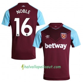 Jalkapallo Pelipaidat West Ham United Noble 16 Kotipaita 2017-2018 Lyhythihainen