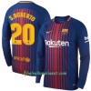 Jalkapallo Pelipaidat FC Barcelona S. Roberto Kotipaita 2017-2018 Pitkähihainen