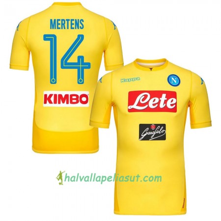 Jalkapallo Pelipaidat SSC Napoli Mertens 14 Vieraspaita 2017-2018 Lyhythihainen