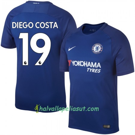Jalkapallo Pelipaidat Chelsea Diego Costa Kotipaita 2017-2018 Lyhythihainen