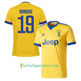 Jalkapallo Pelipaidat Juventus Bonucci 19 Vieraspaita 2017-2018 Lyhythihainen