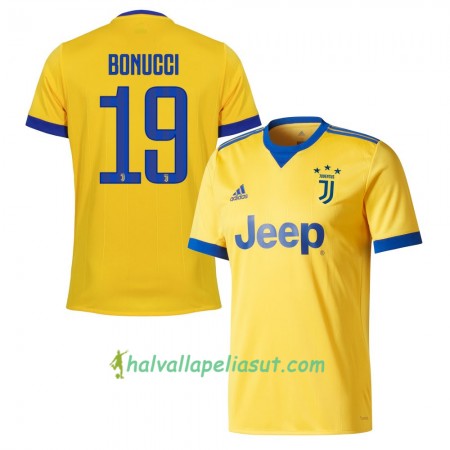 Jalkapallo Pelipaidat Juventus Bonucci 19 Vieraspaita 2017-2018 Lyhythihainen