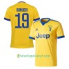 Jalkapallo Pelipaidat Juventus Bonucci 19 Vieraspaita 2017-2018 Lyhythihainen