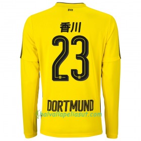 Jalkapallo Pelipaidat Borussia Dortmund Kagawa 23 Kotipaita 2017-2018 Pitkähihainen