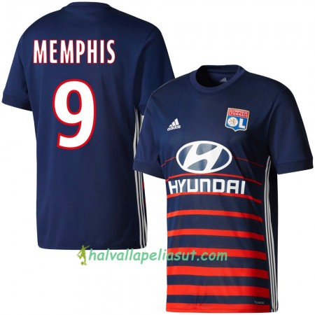 Jalkapallo Pelipaidat Olympique Lyonnais Memphis Vieraspaita 2017-2018 Lyhythihainen