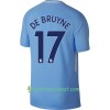 Jalkapallo Pelipaidat Manchester City De Bryune Kotipaita 2017-2018 Lyhythihainen