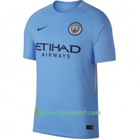 Jalkapallo Pelipaidat Manchester City De Bryune Kotipaita 2017-2018 Lyhythihainen