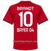 Jalkapallo Pelipaidat Bayer 04 Leverkusen Brandt 10 Vieraspaita 2017-2018 Lyhythihainen