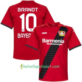 Jalkapallo Pelipaidat Bayer 04 Leverkusen Brandt 10 Vieraspaita 2017-2018 Lyhythihainen