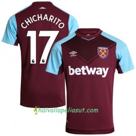 Jalkapallo Pelipaidat West Ham United Chicharito 17 Kotipaita 2017-2018 Lyhythihainen