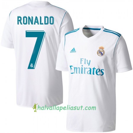 Jalkapallo Pelipaidat Real Madrid Ronaldo Kotipaita 2017-2018 Lyhythihainen