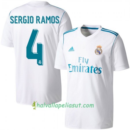 Jalkapallo Pelipaidat Real Madrid Sergio Ramos Kotipaita 2017-2018 Lyhythihainen