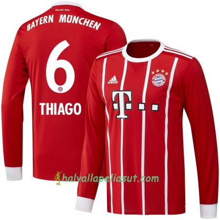 Jalkapallo Pelipaidat FC Bayern München Thiago 6 Kotipaita 2017-2018 Pitkähihainen