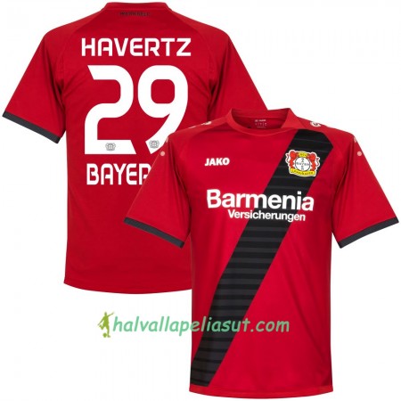 Jalkapallo Pelipaidat Bayer 04 Leverkusen Havertz Vieraspaita 2017-2018 Lyhythihainen