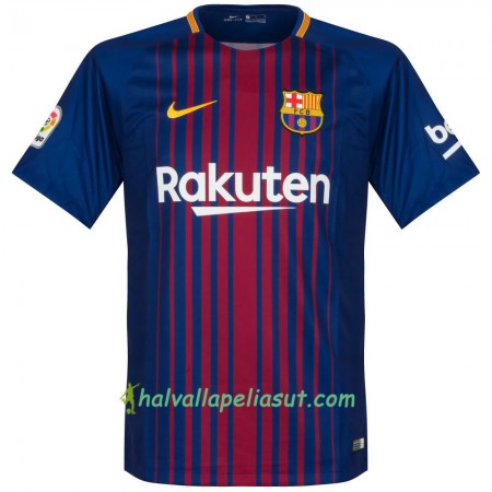 Jalkapallo Pelipaidat FC Barcelona Kotipaita 2017-2018 Lyhythihainen
