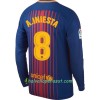 Jalkapallo Pelipaidat FC Barcelona A. Iniesta Kotipaita 2017-2018 Pitkähihainen