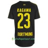 Jalkapallo Pelipaidat Borussia Dortmund Kagawa 23 Vieraspaita 2017-2018 Lyhythihainen