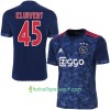 Jalkapallo Pelipaidat AFC Ajax Kluivert 45 Vieraspaita 2017-2018 Lyhythihainen