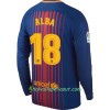 Jalkapallo Pelipaidat FC Barcelona Alba Kotipaita 2017-2018 Pitkähihainen