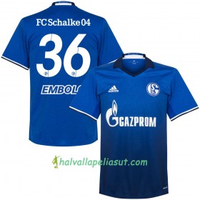 Jalkapallo Pelipaidat FC Schalke 04 Embolo 36 Kotipaita 2017-2018 Lyhythihainen
