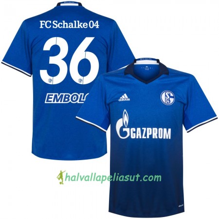 Jalkapallo Pelipaidat FC Schalke 04 Embolo 36 Kotipaita 2017-2018 Lyhythihainen