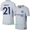 Jalkapallo Pelipaidat Chelsea Matic Vieraspaita 2017-2018 Lyhythihainen