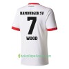 Jalkapallo Pelipaidat Hamburger SV Wood 7 Kotipaita 2017-2018 Lyhythihainen