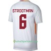 Jalkapallo Pelipaidat AS Roma Strootman 6 Vieraspaita 2017-2018 Lyhythihainen
