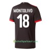 Jalkapallo Pelipaidat AC Milan Montolivo 18 3 Paita 2017-2018 Lyhythihainen