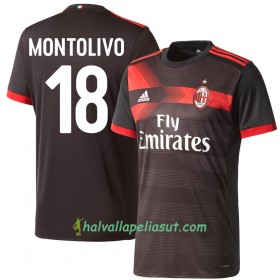 Jalkapallo Pelipaidat AC Milan Montolivo 18 3 Paita 2017-2018 Lyhythihainen