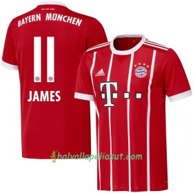 Jalkapallo Pelipaidat FC Bayern München James 11 Kotipaita 2017-2018 Lyhythihainen