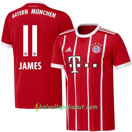 Jalkapallo Pelipaidat FC Bayern München James 11 Kotipaita 2017-2018 Lyhythihainen