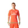 Jalkapallo Pelipaidat Real Madrid Maalivahti Vieraspaita 2017-2018 Lyhythihainen