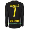 Jalkapallo Pelipaidat Borussia Dortmund Dembélé 7 Vieraspaita 2017-2018 Pitkähihainen