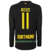 Jalkapallo Pelipaidat Borussia Dortmund Reus 11 Vieraspaita 2017-2018 Pitkähihainen
