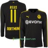Jalkapallo Pelipaidat Borussia Dortmund Reus 11 Vieraspaita 2017-2018 Pitkähihainen