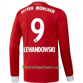 Jalkapallo Pelipaidat FC Bayern München Lewandowski 9 Kotipaita 2017-2018 Pitkähihainen